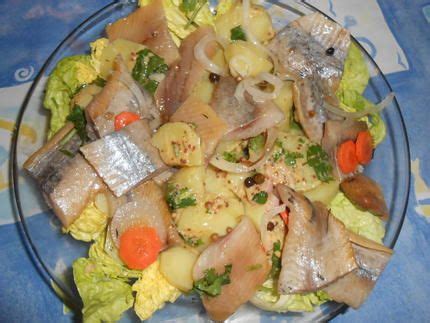 Salade de pommes de terre aux harengs fumés Recette