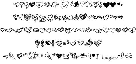 All Hearts Font Phantomhive Company Fontspace Heart Font All
