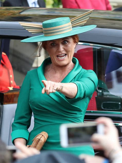 Sarah Ferguson Steals The Show At Daughter Eugenies Wedding With