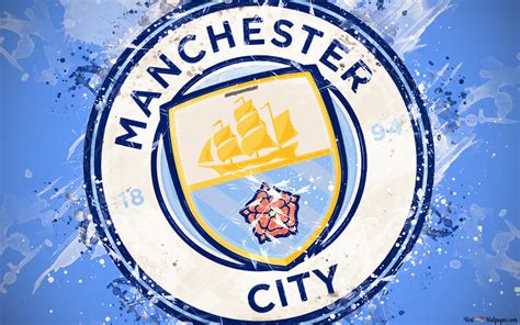 Logo Del Manchester City Fc Premier League 4k Scarica Lo Sfondo