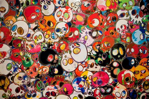 Takashi murakami flowers skate deck: Exhibition: Takashi Murakami - Flowers and Skulls (With ...