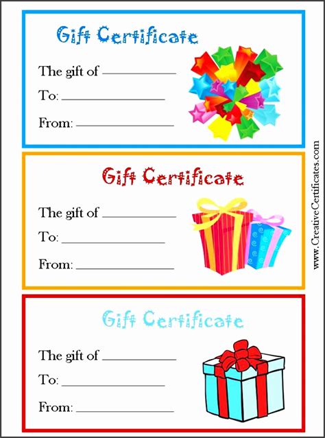 You may choose to not include the gift, but this will not result in a reduction in your party package price. 6 Generic Gift Certificate - SampleTemplatess ...