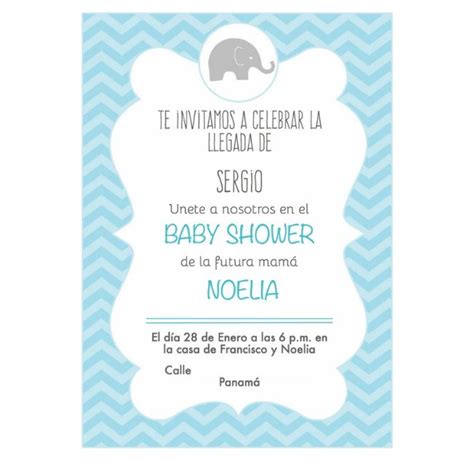 Invitacion Para Baby Shower Texto Baby Shower Con Leoncito