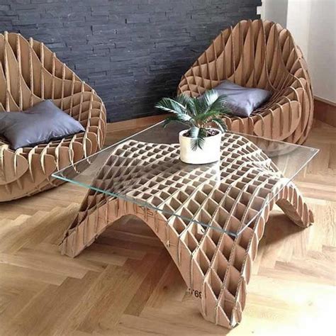 Unique Diy Cardboard Sofa Set Furniture Homemydesign
