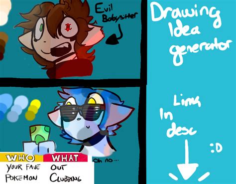 Maybe you would like to learn more about one of these? Drawing Idea Generator by DeffyDraws on DeviantArt