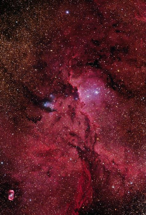 Crimson Flares Ngc 6188 Nebula Marsala Color Burgundy