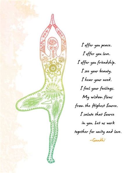 Peace And Yoga Quotes Quotesgram