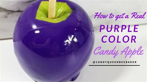 How To Get A Real Purple On Candy Apples Youtube