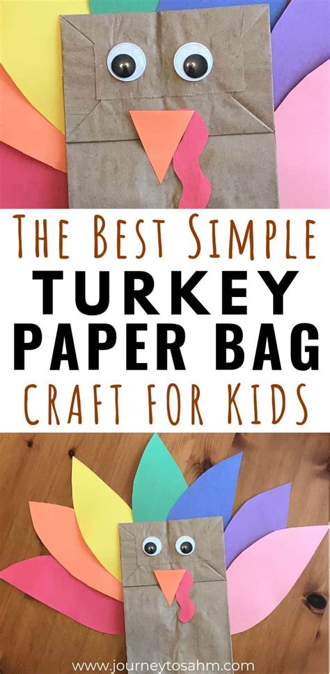 Simple Paper Bag Turkey Craft For Toddlers And Preschoolers
