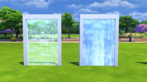Sims 4 Ccs The Best Waterfall Wall Sticker By Snowhaze