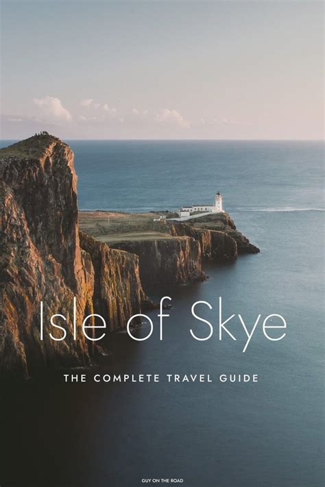 The Book Cover For Isle Of Skye With An Island In The Middle And Blue