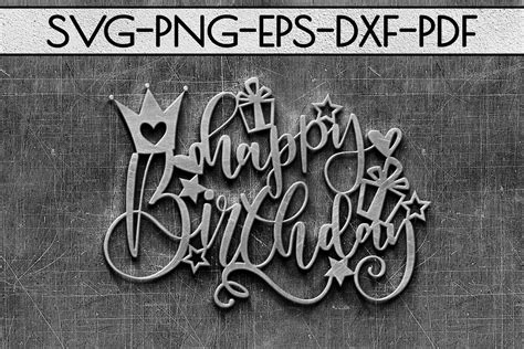2388 Happy Birthday Card Svg Free Svg Cut Files Svgly For Crafts