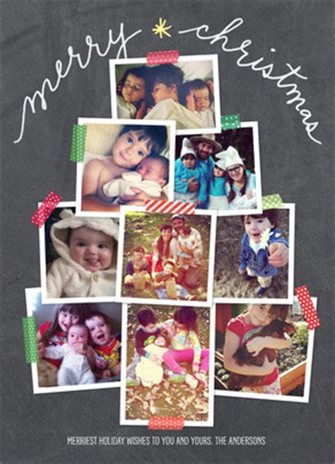 Check spelling or type a new query. Photo Tree Collage on Chalkboard Christmas Card | Cardstore