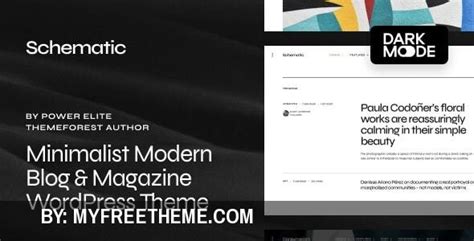 Schematic Minimalist Blog Magazine WordPress Theme Free Themes