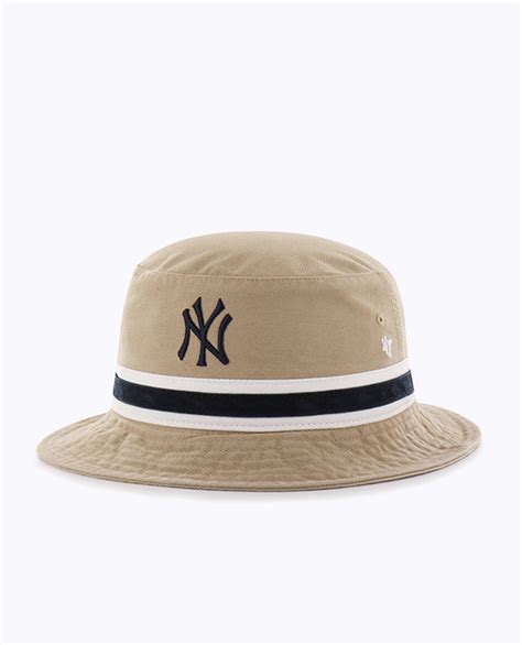47brand New York Yankees Striped 47 Bucket Ozmosis Hats