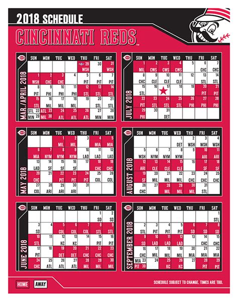 Baseball almanac is pleased to present a comprehensive team schedule for the 1961 cincinnati reds with dates for every game played, opponents faced, a final score, and a cumulative record for the 1961. Printable Schedules | reds.com: Schedule