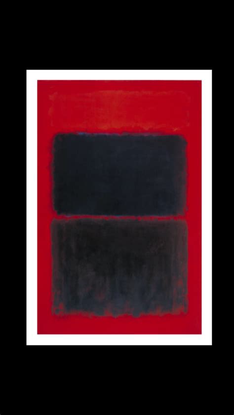 Mark Rothko Light Red Over Black 1957 Oil On Canvas 2306 X 152