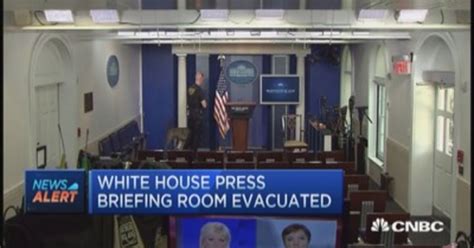 White House Press Briefing Room Evacuated