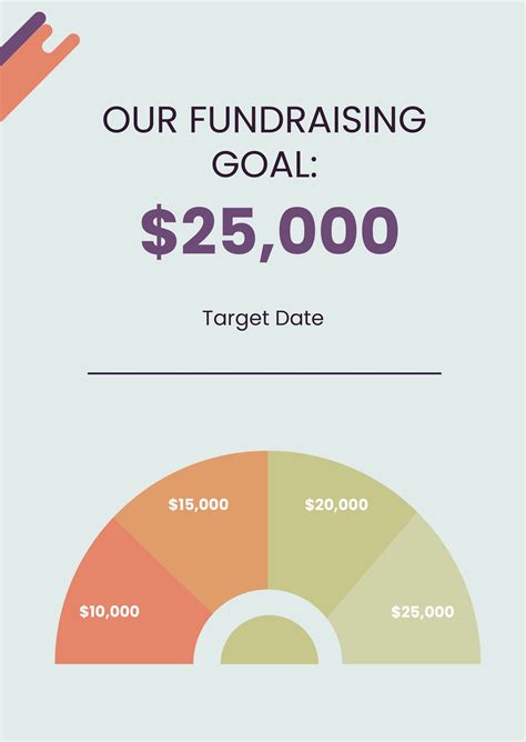 Sample Fundraising Chart In Illustrator Pdf Download