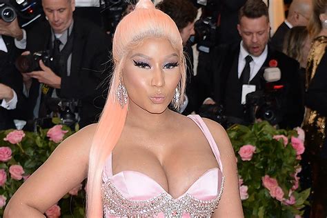 Nicki Minaj Walks Pink Carpet In Brother Vellies Sexy Strappy Shoes
