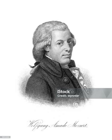 Stock Ilustrace Portrét Wolfganga Amadea Mozarta 1770 Stáhnout