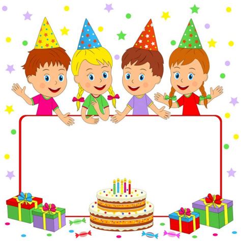 Kids Birthday Party — Stock Vector © Iris828 254664804