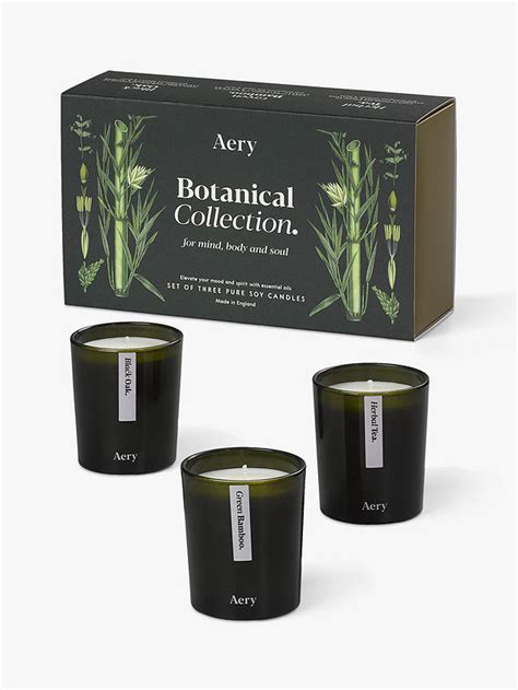 Aery Botanical Scented Candles Set Of 3