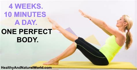 Lie on your back on the floor with bent knees and flat feet. 10 Minute Workout to Transform Your Body in 4 Weeks