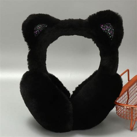 Black Cat Earmuffs