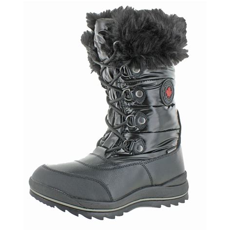 cougar canada cranbrook women s waterproof nylon snow boots ebay