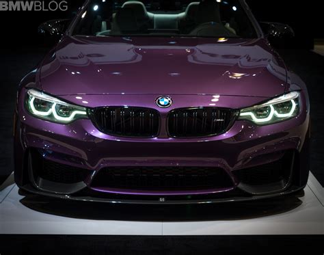 Full video coming soon, subscribe and turn on notifi. 2018 Chicago Auto Show: BMW M4 in Purple Silk with M Performance Parts