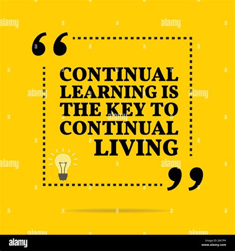 Inspirational Motivational Quote Continual Learning Is The Key To