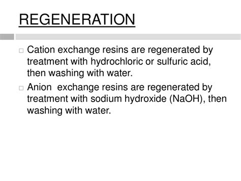 Water Demineralization Process