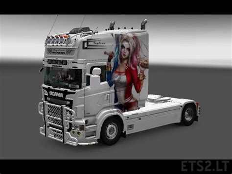 Euro Truck Simulator Harley Quinn Skin For Rjl Scania R Streamline My