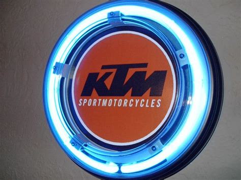 Ktm Motorcycle Mechanic Shop Garage Neon Advertising Man Cave Wall Sign