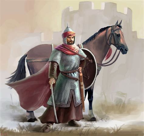 Arabian Knights Persian Warrior Historical Drawings