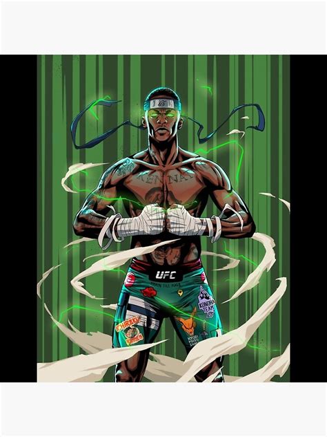 Disclaimer (copyright disclaimer under section 107 of the copyright act 1976. "Israel Adesanya UFC middleweight champion anime art ...