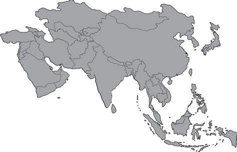 Dibujo A Mano Alzada Del Mapa De Los Pa Ses De Asia Png