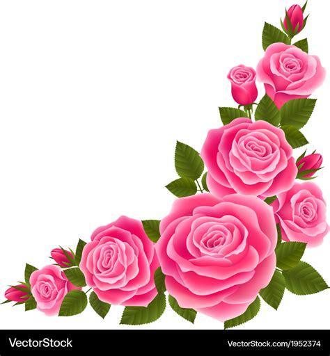 Non Copyrighted Pink Rose Border