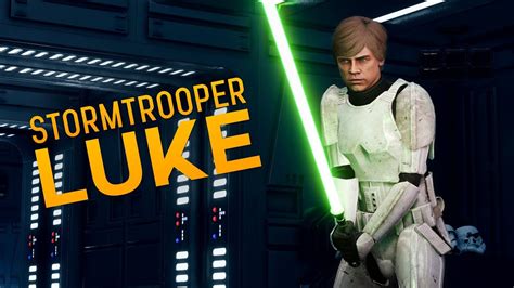 Luke Skywalker Stormtrooper Skin For Star Wars Battlefront Mod Youtube