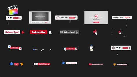 52 text animations for apple motion & final cut pro x. YouTube Subscriber Pack: Final Cut Pro X template - YouTube