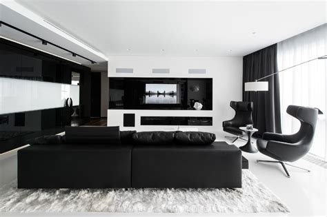 Black And White Interior Design Living Room Home Interior Ideas
