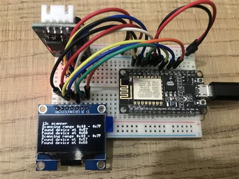 I2c Scanner With Sh1106 Oled Display Output Esp8266