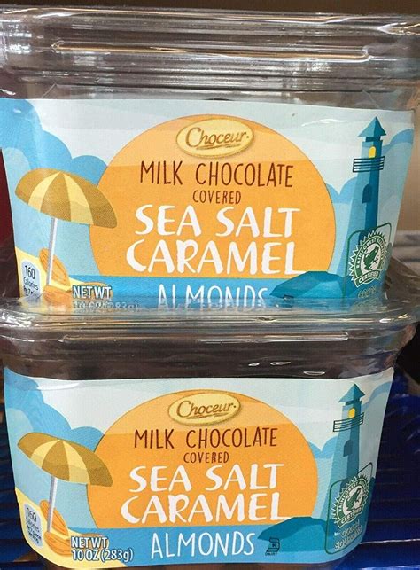 Choceur Milk Chocolate Covered Sea Salt Caramel Almonds Packs Each