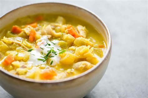 Curried Turkey Soup With Leftover Turkey Recipe