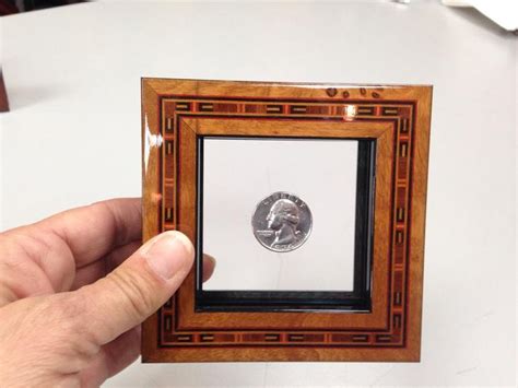 Framed Coin Front Frame Silver Quarters Decor