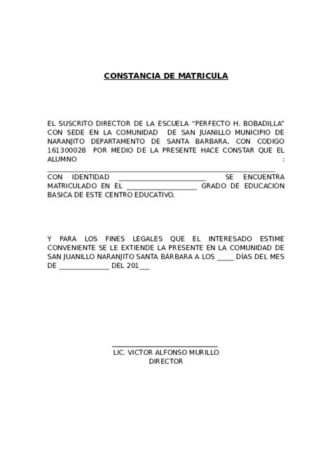 Doc Constancia De Matricula Victor Murillo