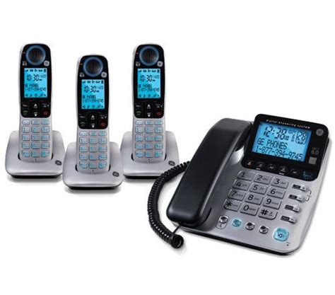 Ge 30524 Dect 60 Corded Phone With 3 Cordless Handsets Answering
