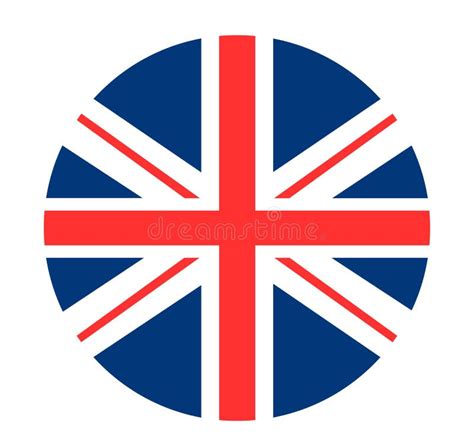 Great Britain Flag Circle Vector United Kingdom National Symbol