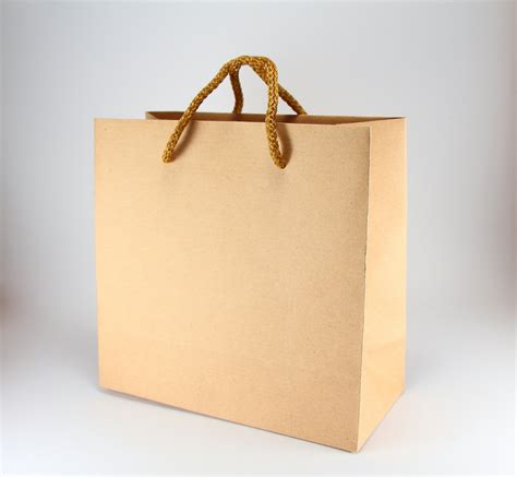 80 Natural Brown Paper Favor Bags With Handles Small